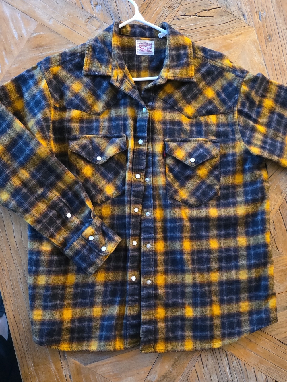 LEVI'S Western Style Snap Button Shirt! M - Picture 2 of 5